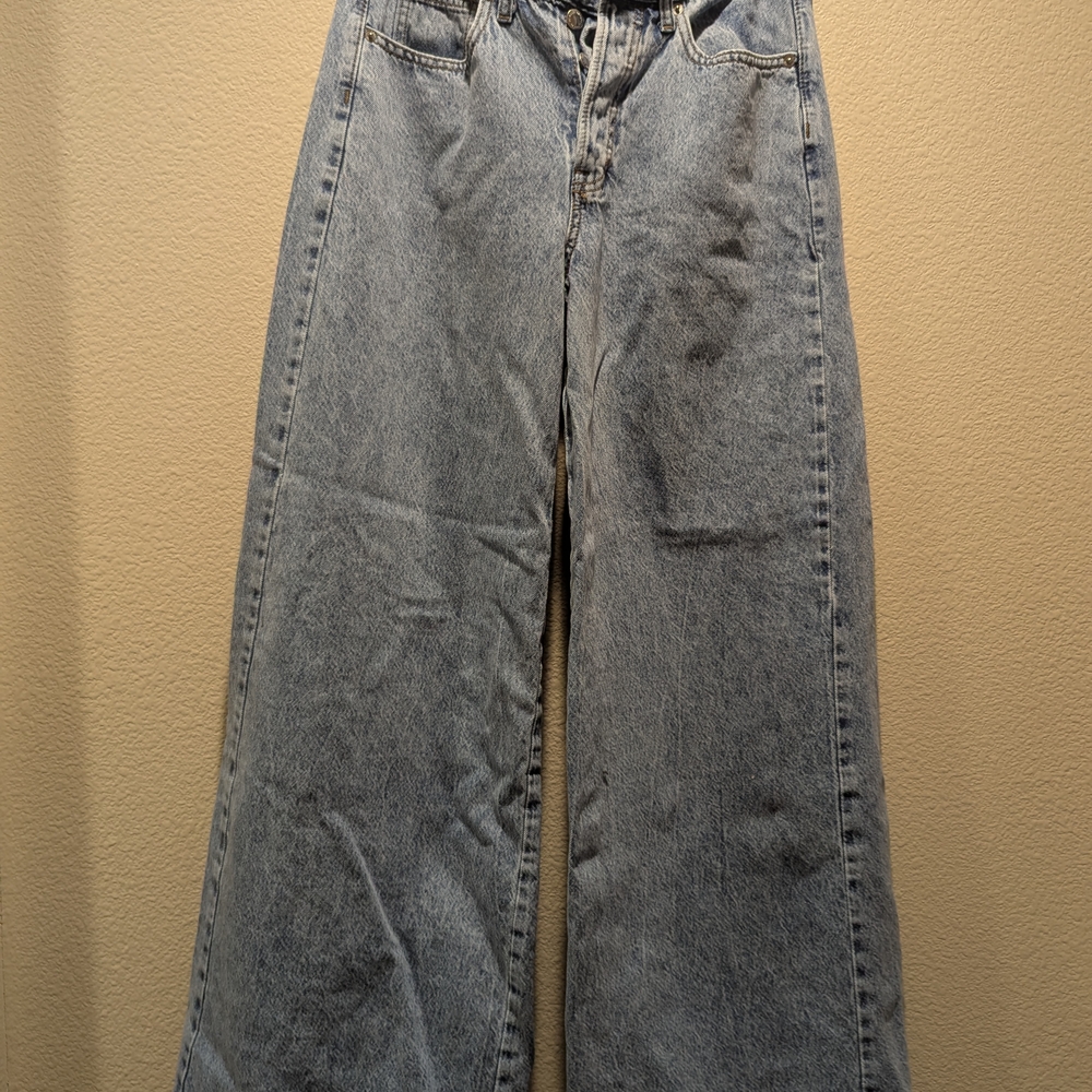 Classic Mid-rise Super Wide Leg Women's Jeans (4)